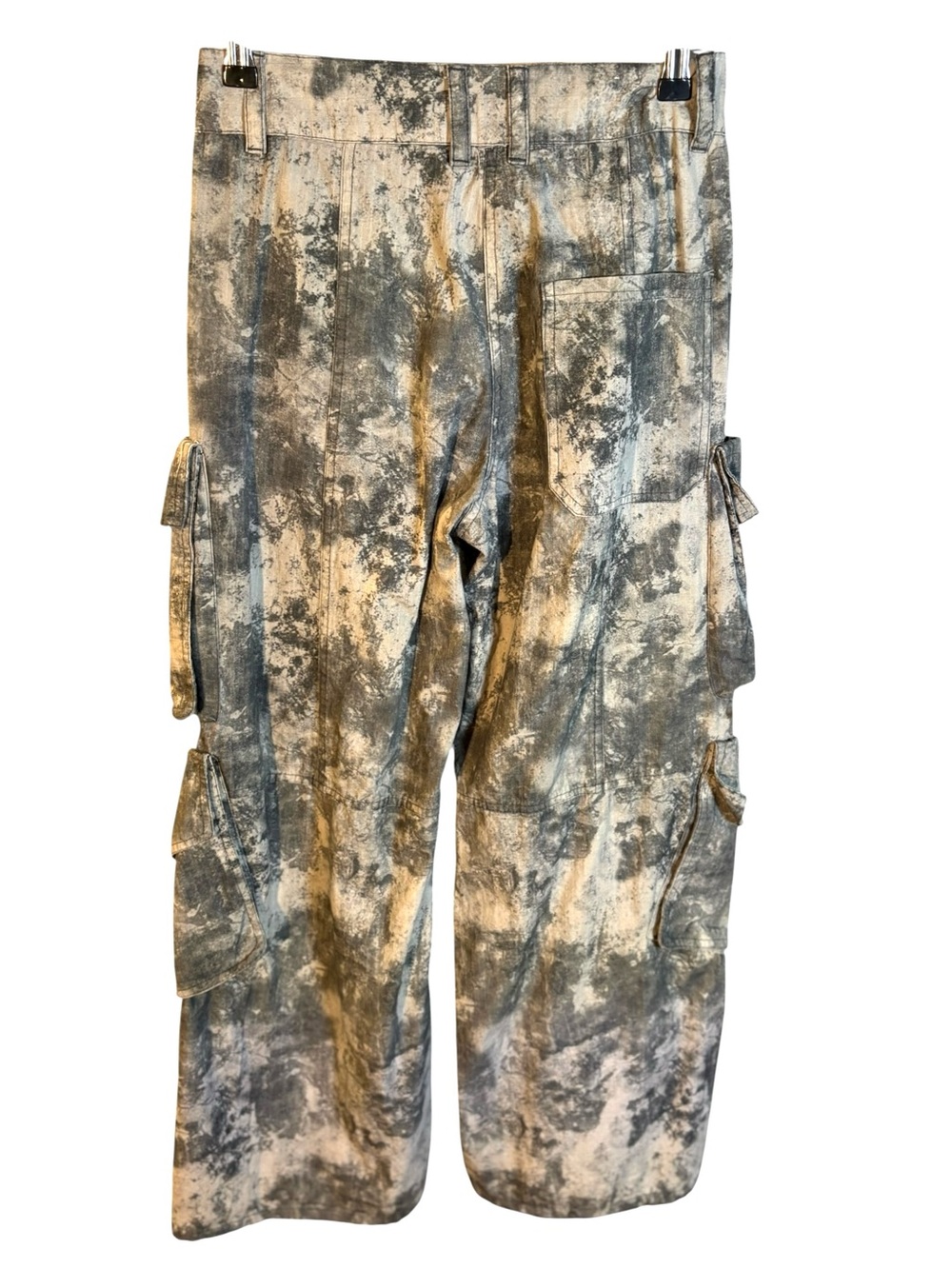 ZARA Gray printed cargo pants in Sz S - Picture 7 of 8
